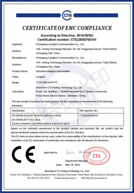 Cina Chongqing Senkai Automobile Sales & Service Co., Ltd. Certificazioni